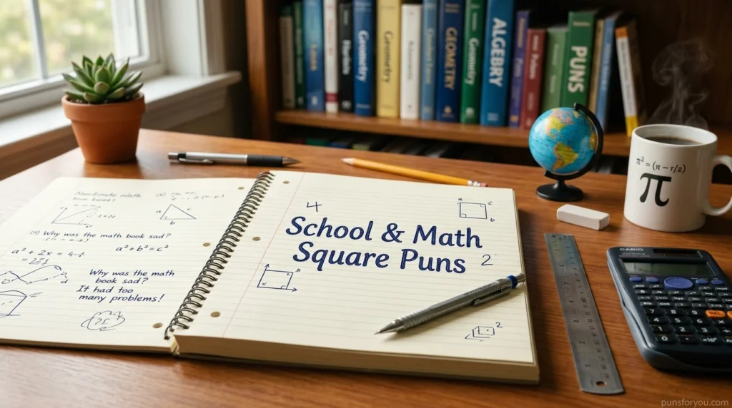 School & Math Square Puns