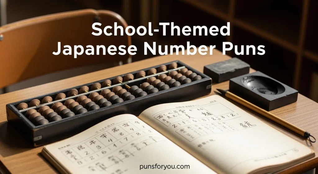 School-Themed Japanese Number Puns