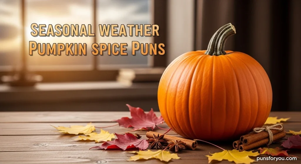 Seasonal Weather Pumpkin Spice Puns