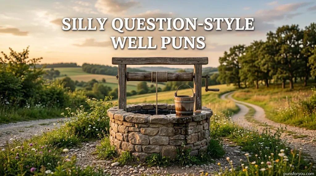 Silly Question-Style Well Puns