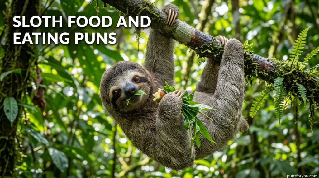 Sloth Food and Eating Puns