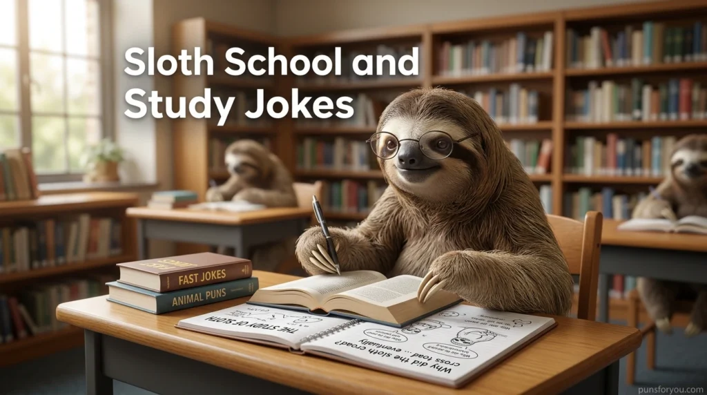 Sloth School and Study Jokes