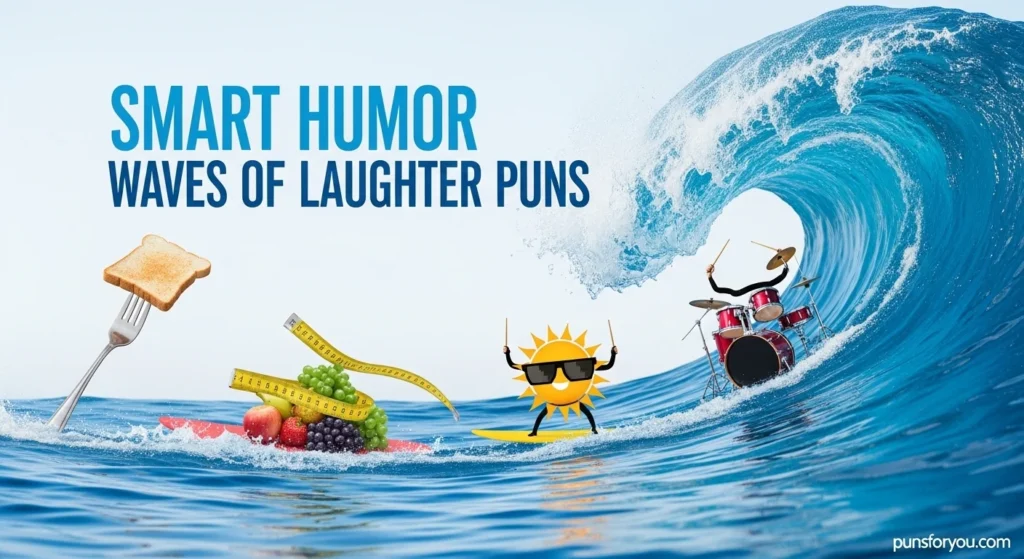 Smart Humor Waves of Laughter Puns
