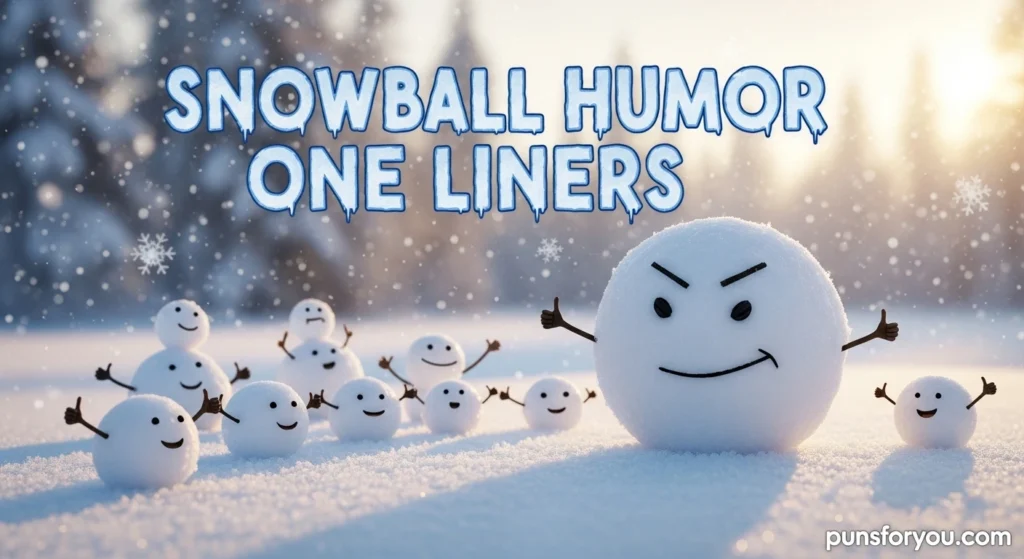 Snowball Humor One Liners