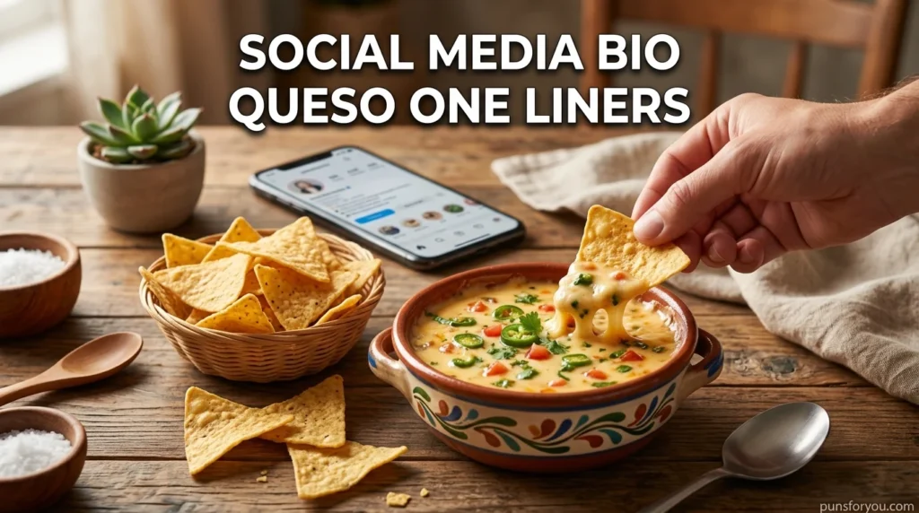 Social Media Bio Queso One Liners