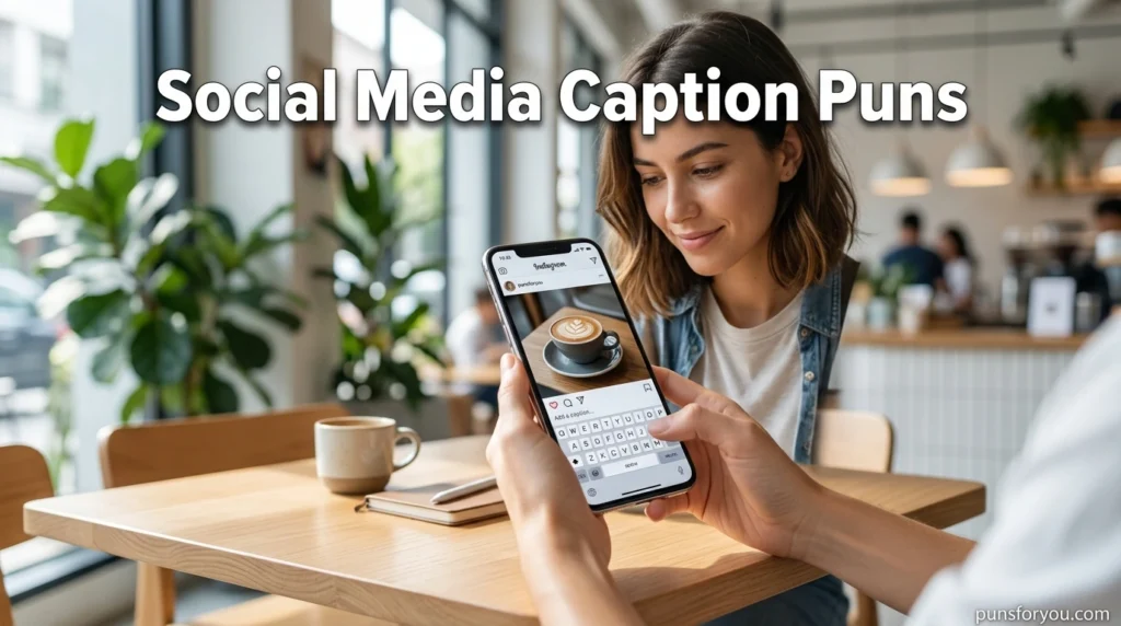 Social Media Caption Puns
