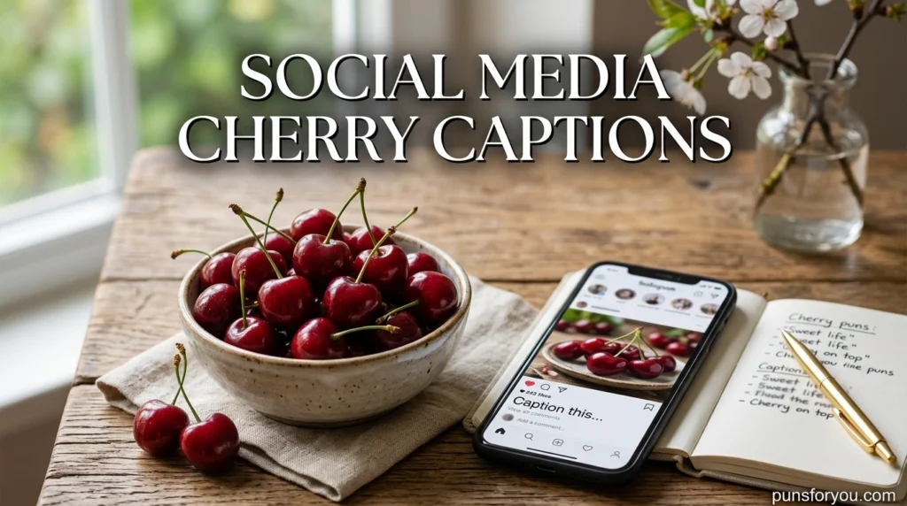 Social Media Cherry Captions