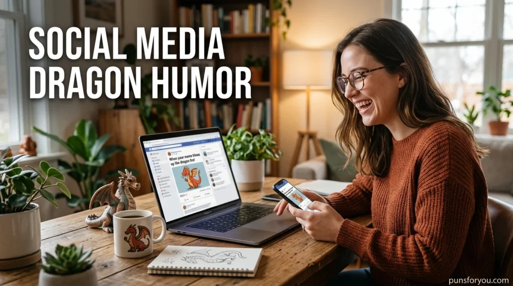 Social Media Dragon Humor