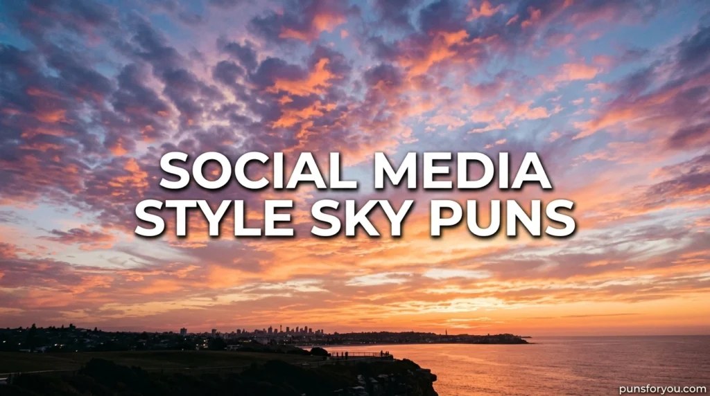 Social Media Style Sky Puns