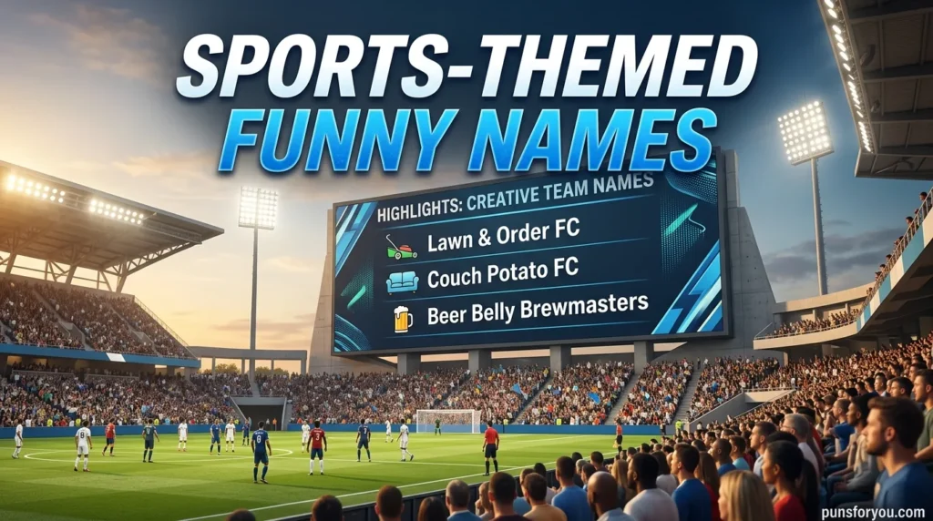 Sports-Themed Funny Names
