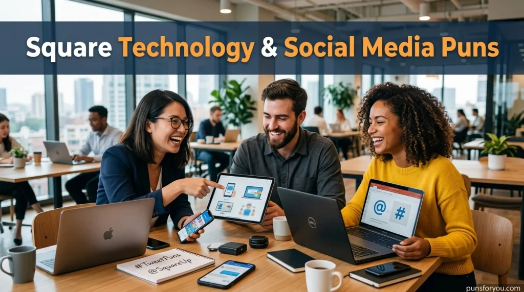 Square Technology & Social Media Puns