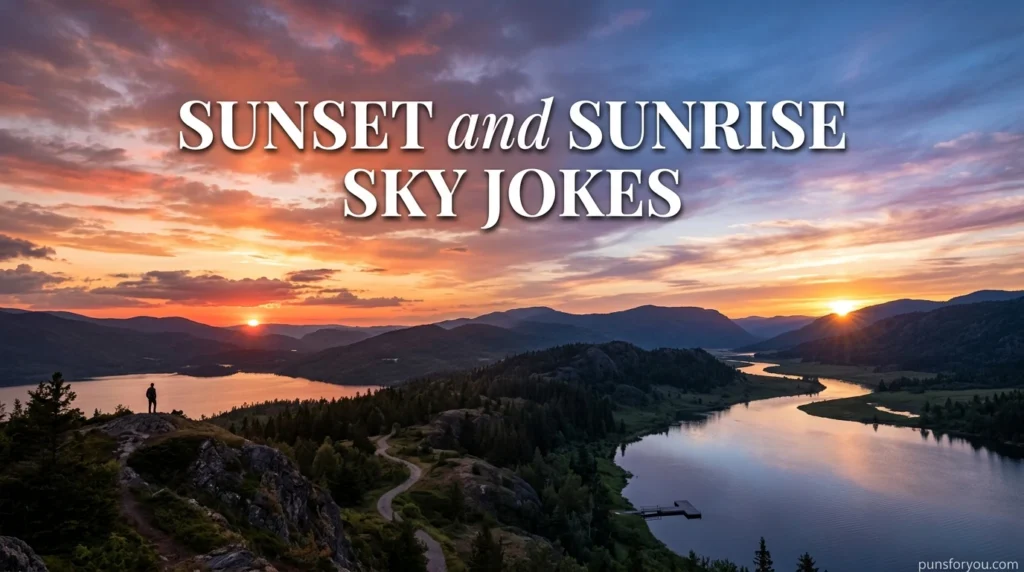 Sunset and Sunrise Sky Jokes