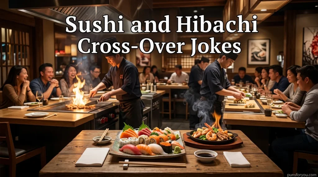 Sushi and Hibachi Cross-Over Jokes