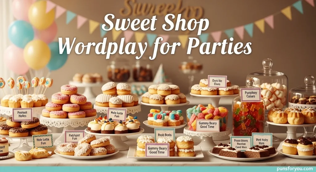 Sweet Shop Wordplay for Parties