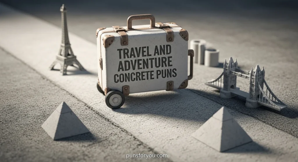 Travel and Adventure Concrete Puns