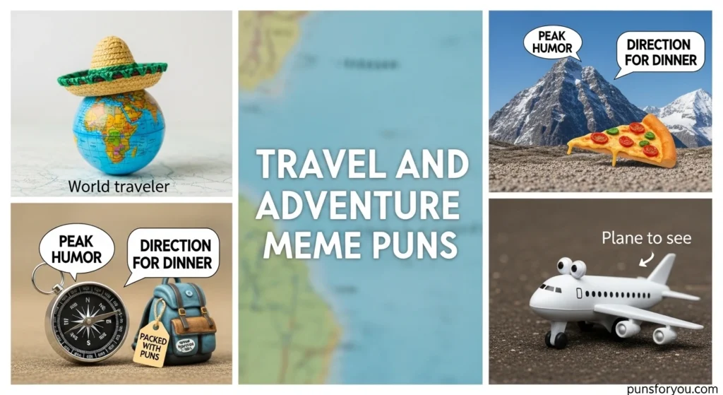 Travel and Adventure Meme Puns
