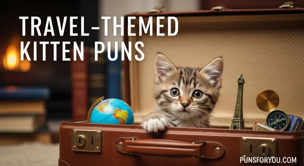 Travel-Themed Kitten Puns