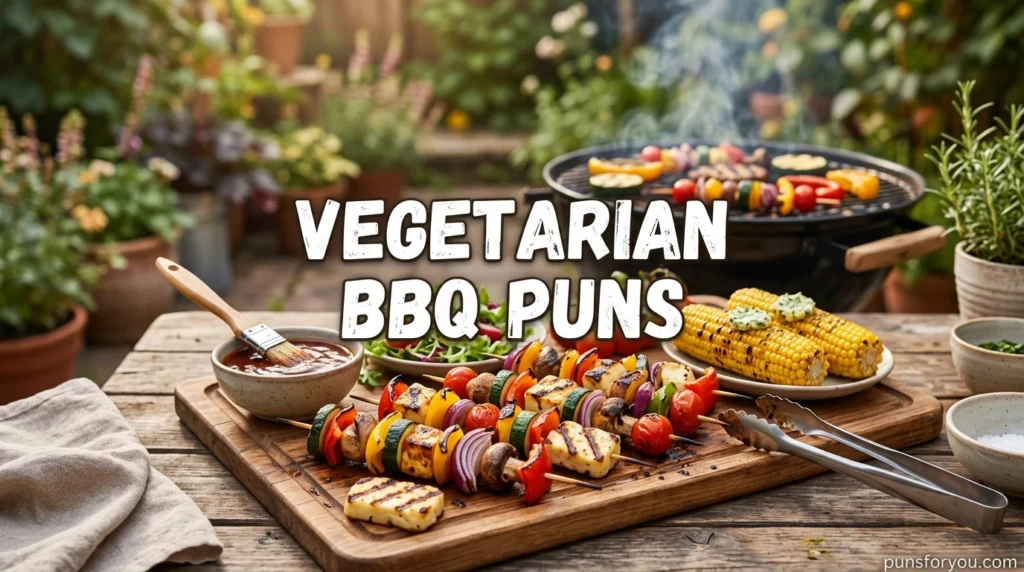 Vegetarian BBQ Puns