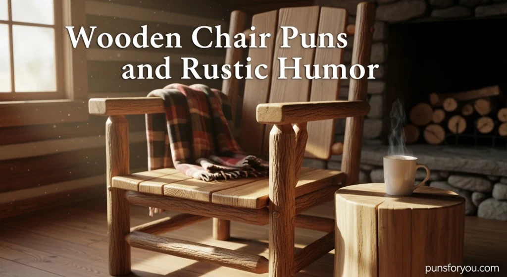 Wooden Chair Puns and Rustic Humor