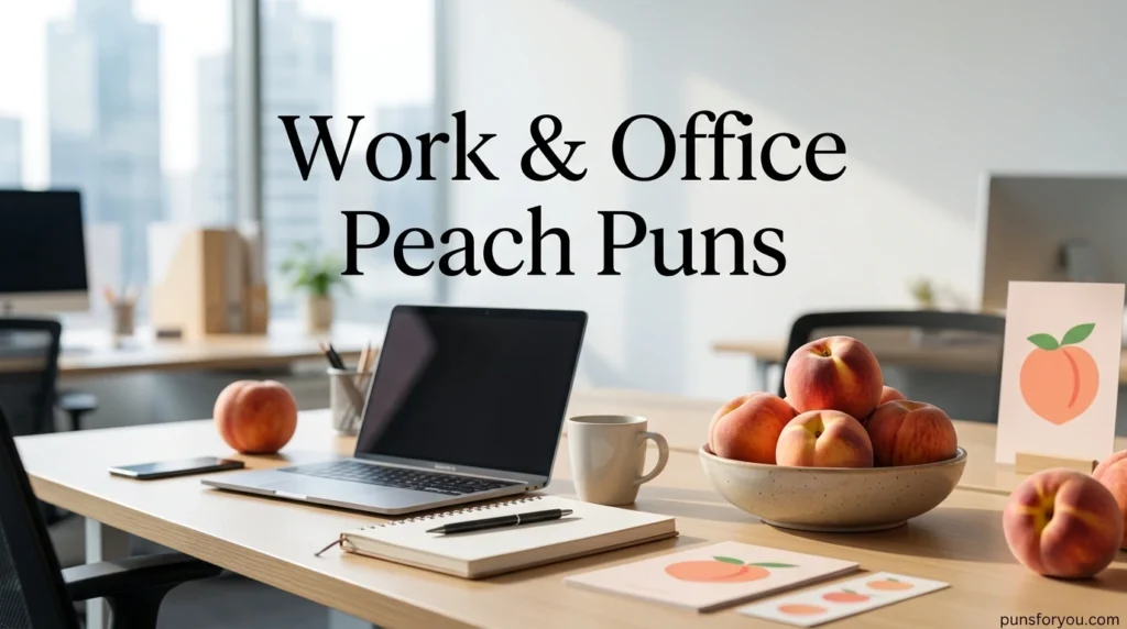 Work & Office Peach Puns