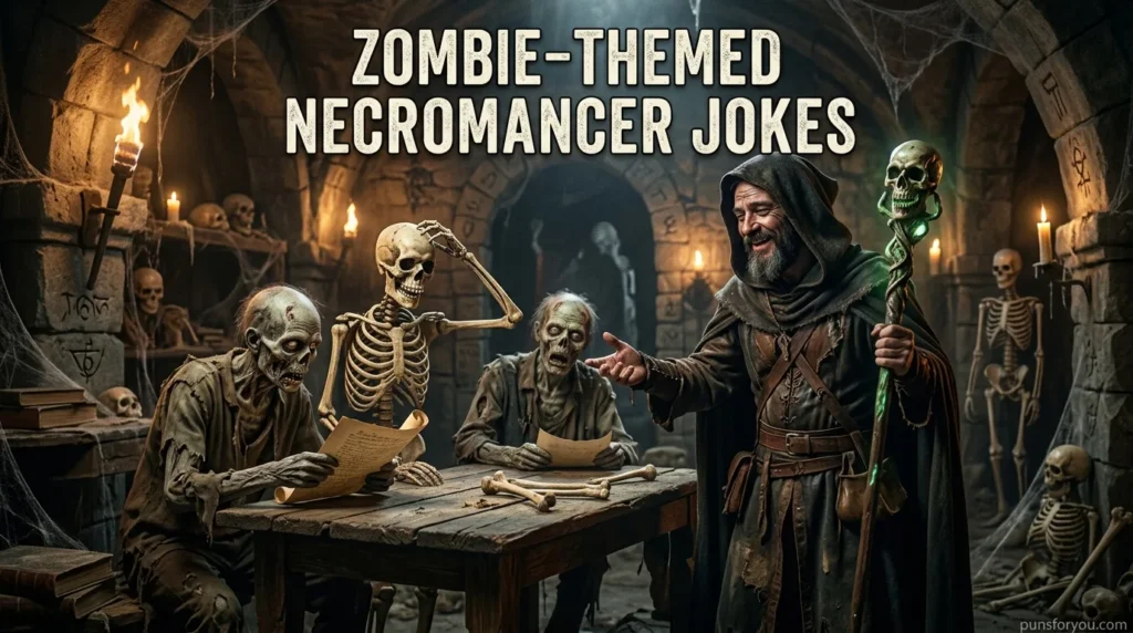 Zombie-Themed Necromancer Jokes