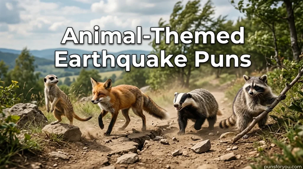 Animal-Themed Earthquake Puns