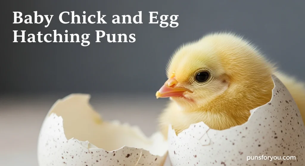 Baby Chick and Egg Hatching Puns