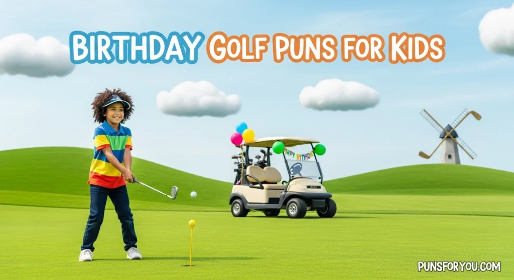 Birthday Golf Puns for Kids