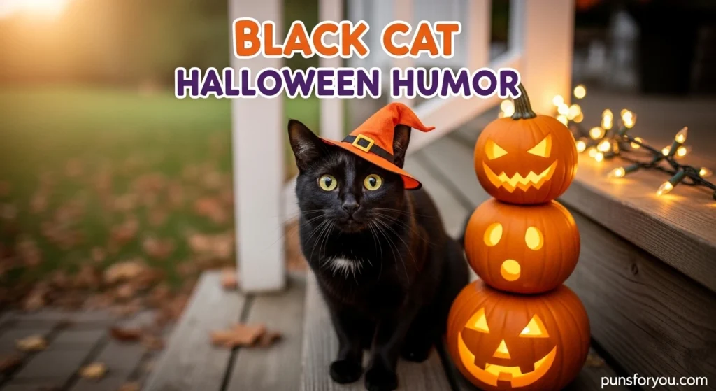 Black Cat Halloween Humor