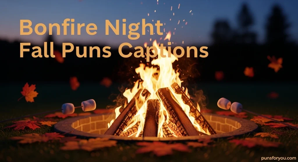 Bonfire Night Fall Puns Captions
