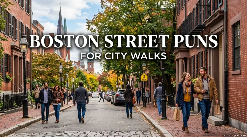 Boston Street Puns for City Walks