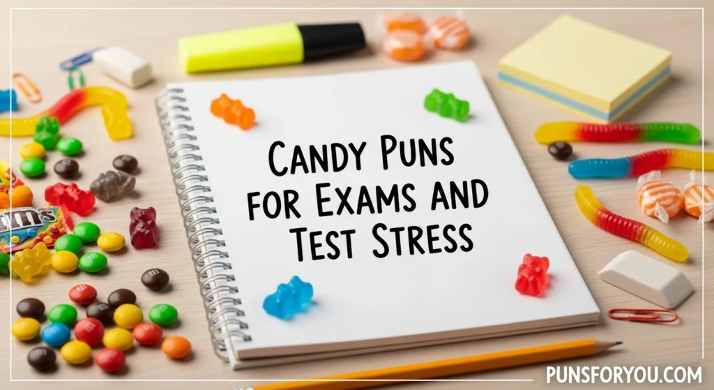 Candy Puns for Exams and Test Stress