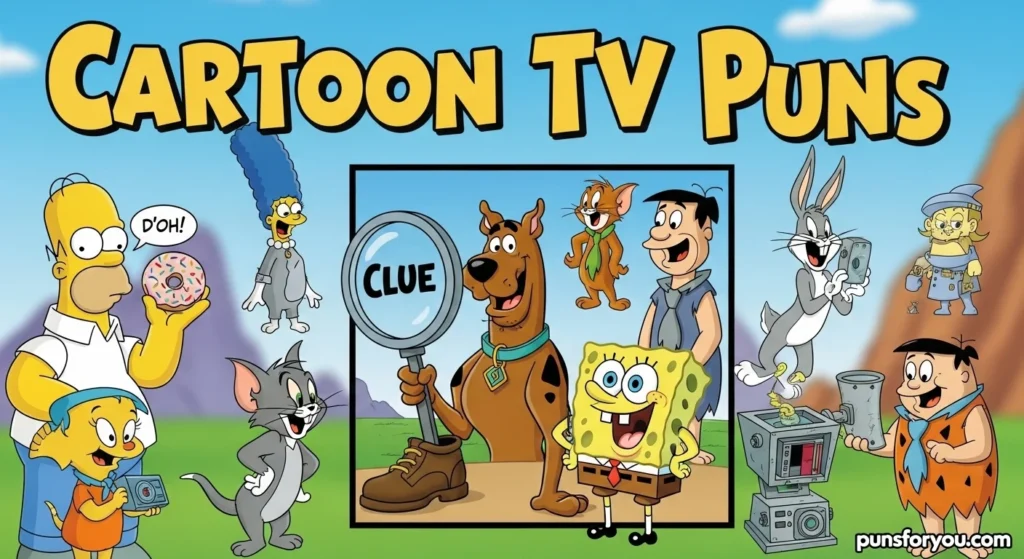 Cartoon TV Puns