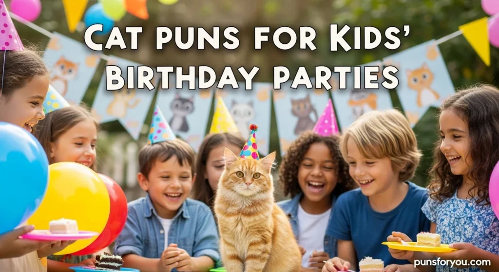 Cat Puns for Kids’ Birthday Parties