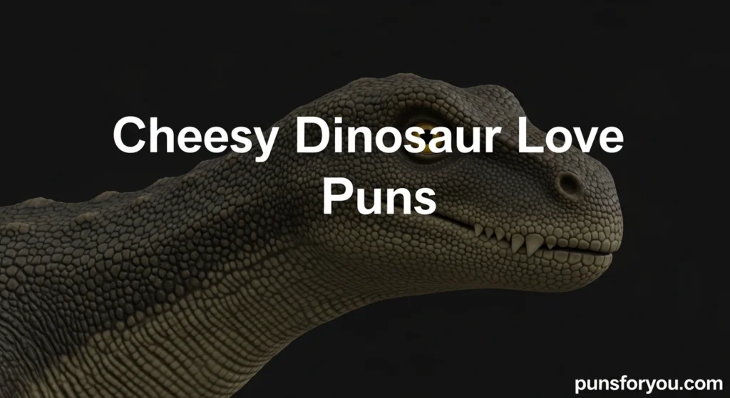 Cheesy Dinosaur Love Puns