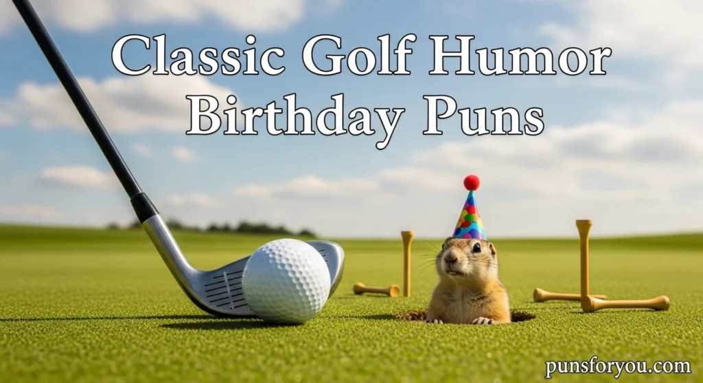 Classic Golf Humor Birthday Puns