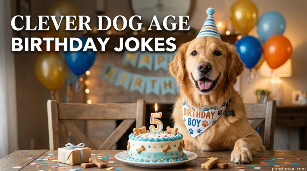 Clever Dog Age Birthday Jokes