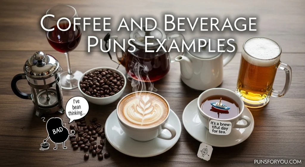 Coffee and Beverage Puns Examples