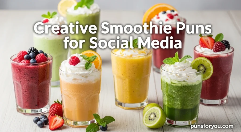 Creative Smoothie Puns for Social Media