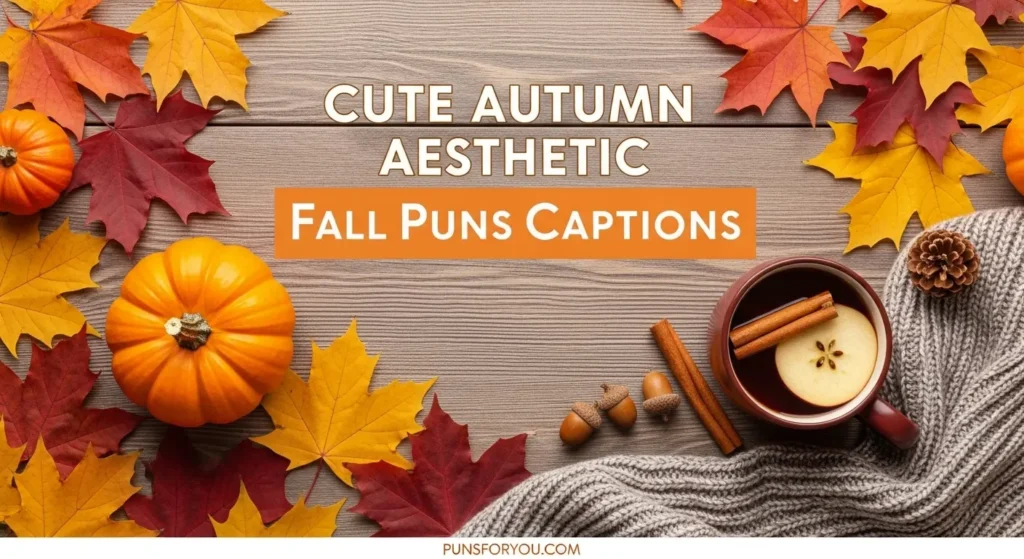 Cute Autumn Aesthetic Fall Puns Captions