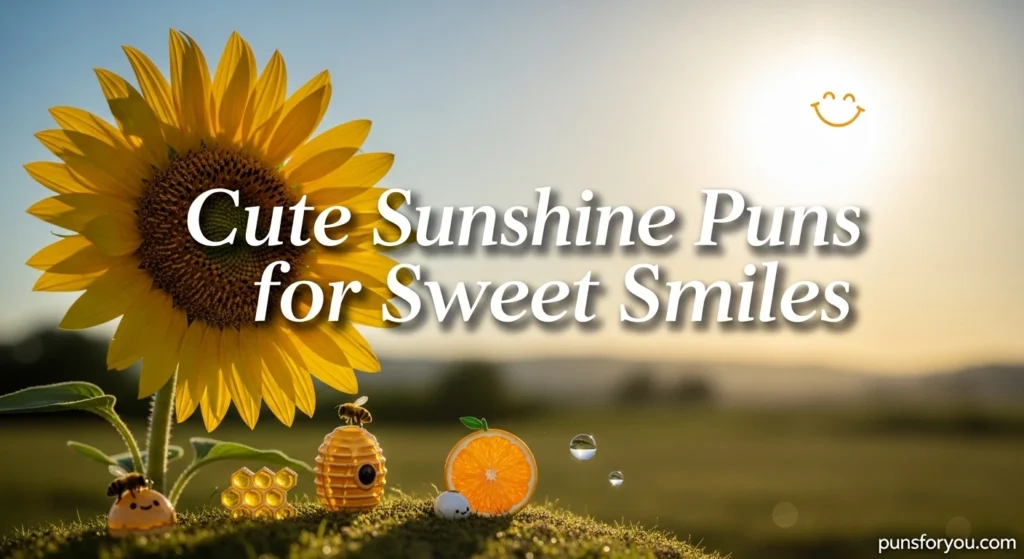 Cute Sunshine Puns for Sweet Smiles