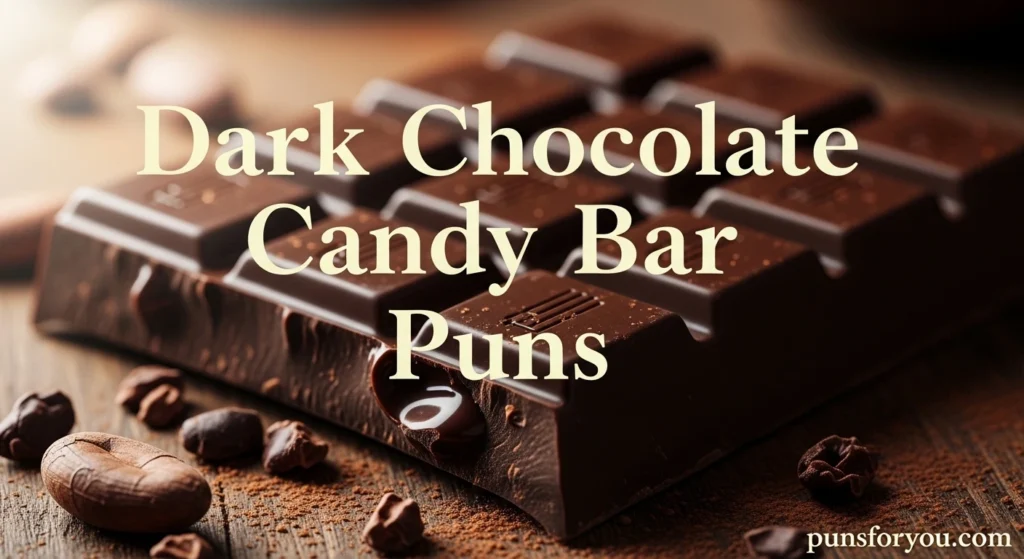 Dark Chocolate Candy Bar Puns