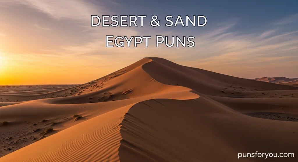 Desert & Sand Egypt Puns