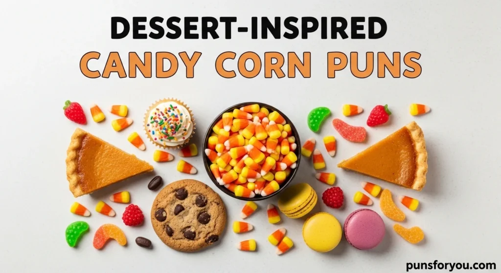 Dessert-Inspired Candy Corn Puns