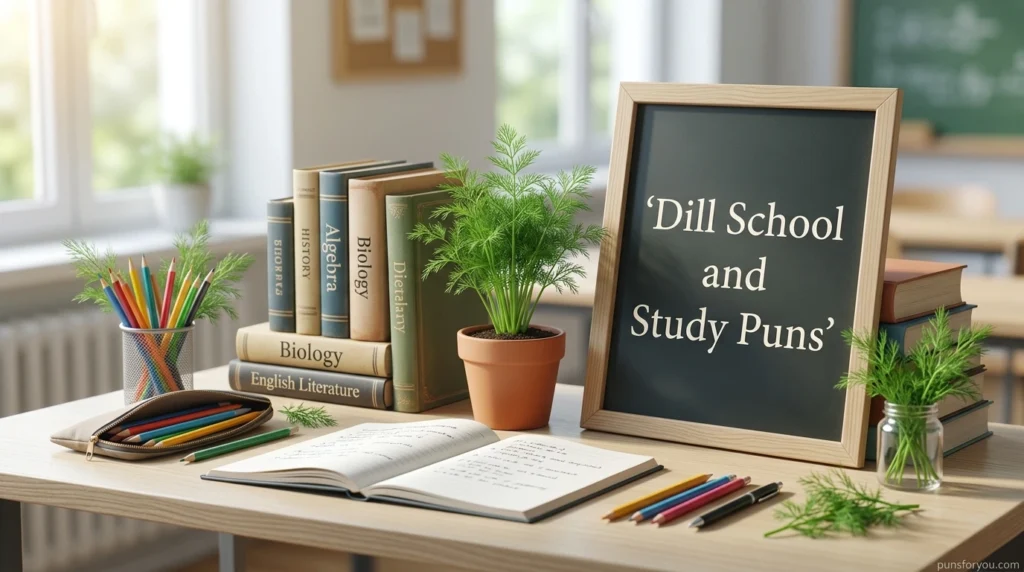 Dill School and Study Puns
