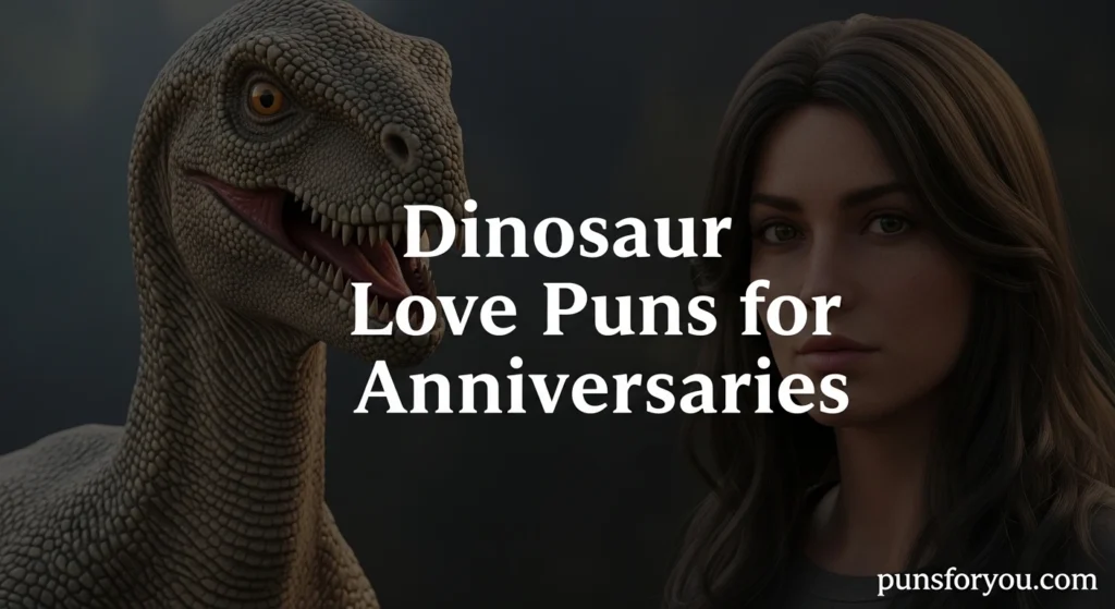 Dinosaur Love Puns for Anniversaries
