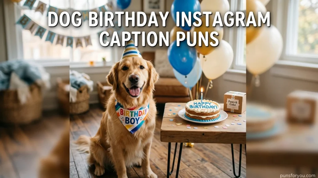 Dog Birthday Instagram Caption Puns