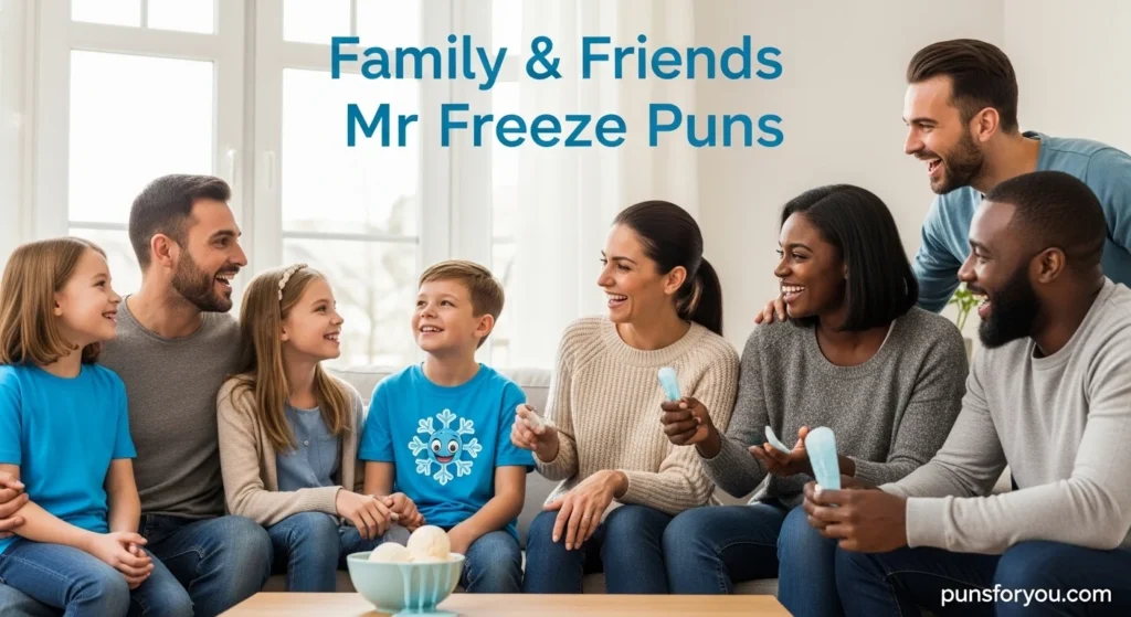 Family & Friends Mr Freeze Puns