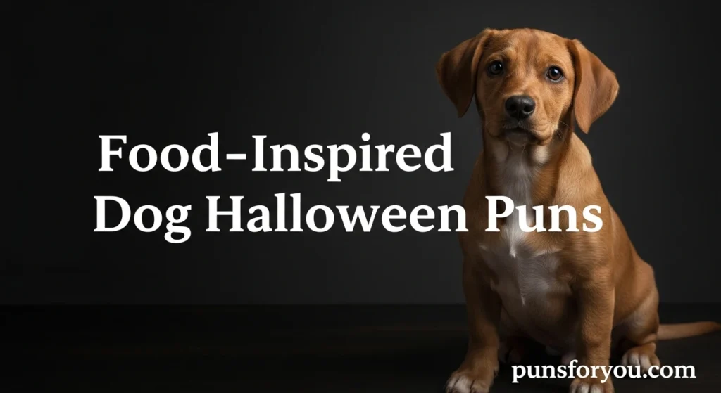 Food-Inspired Dog Halloween Puns
