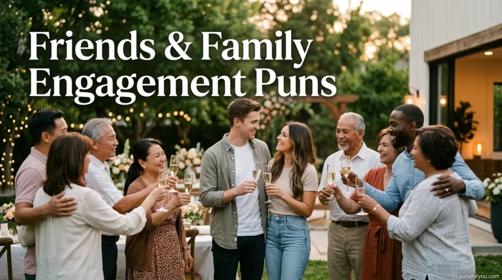 Friends & Family Engagement Puns